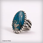 Size 8.25 - Ithaca Peak Turquoise Sterling Silver Ring | Contemporary