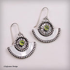 Sterling Silver & Peridot Earrings