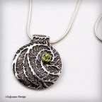Fine Silver & Peridot Necklace