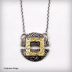Fine Silver & 24K Gold Pendant Necklace
