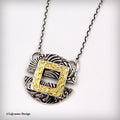 Fine Silver & 24K Gold Pendant Necklace