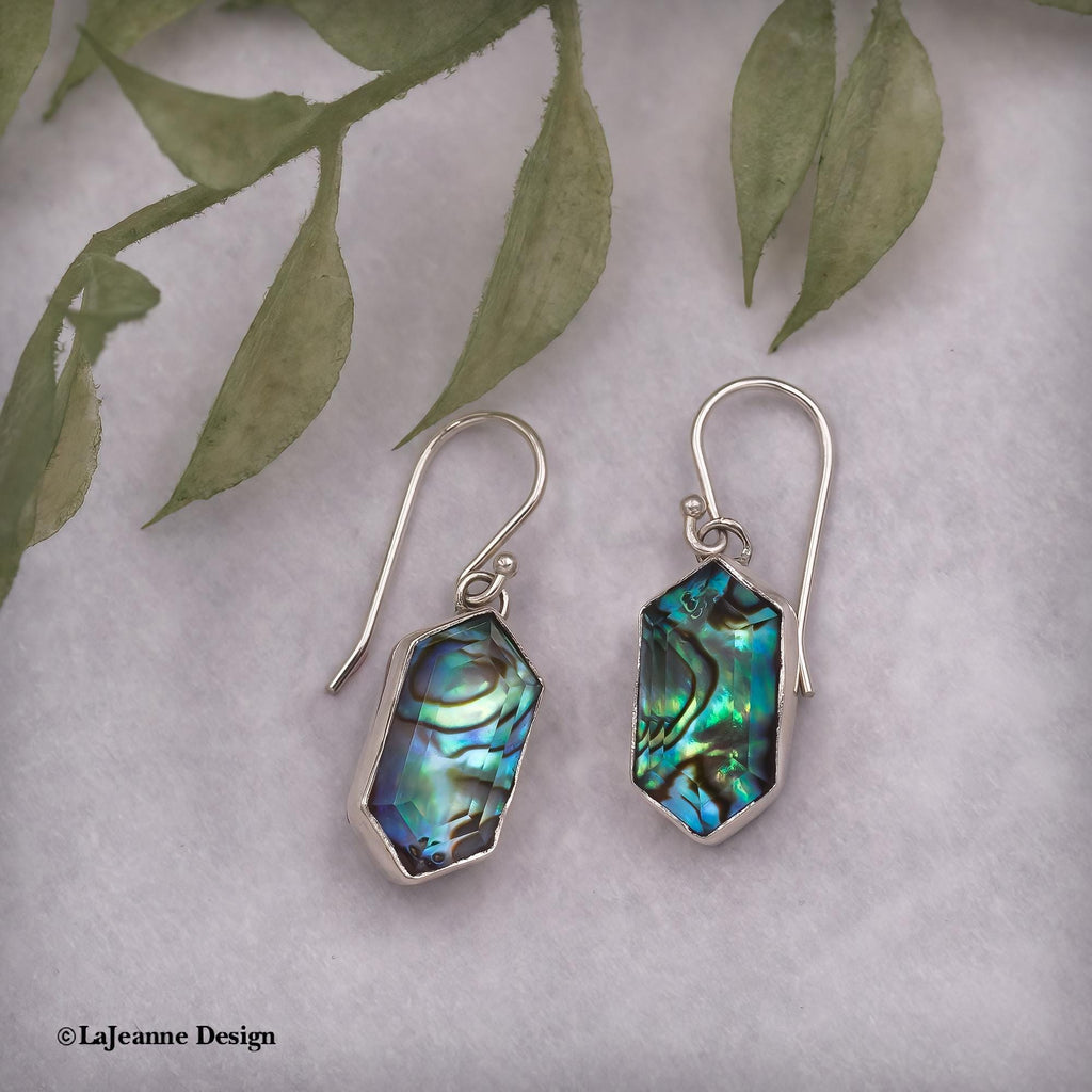 Abalone Shell Sterling Silver Earrings