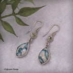 Montana Moss Agate & Peridot Sterling Silver Earrings
