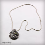 Fine Silver & Peridot Necklace