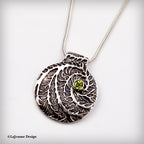 Fine Silver & Peridot Necklace