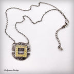 Fine Silver & 24K Gold Pendant Necklace