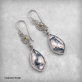 Montana Moss Agate & Peridot Sterling Silver Earrings