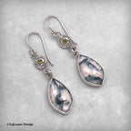 Montana Moss Agate & Peridot Sterling Silver Earrings