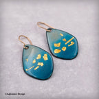 Enamel and Gold Earrings,