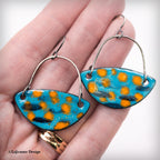 Enamel Dangle Earrings