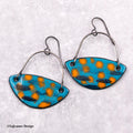 Enamel Dangle Earrings