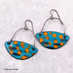 Enamel Dangle Earrings