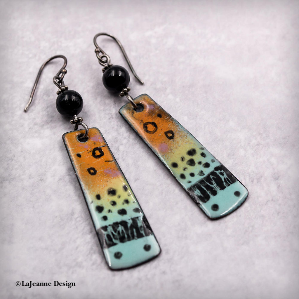Colorful Enamel Earrings
