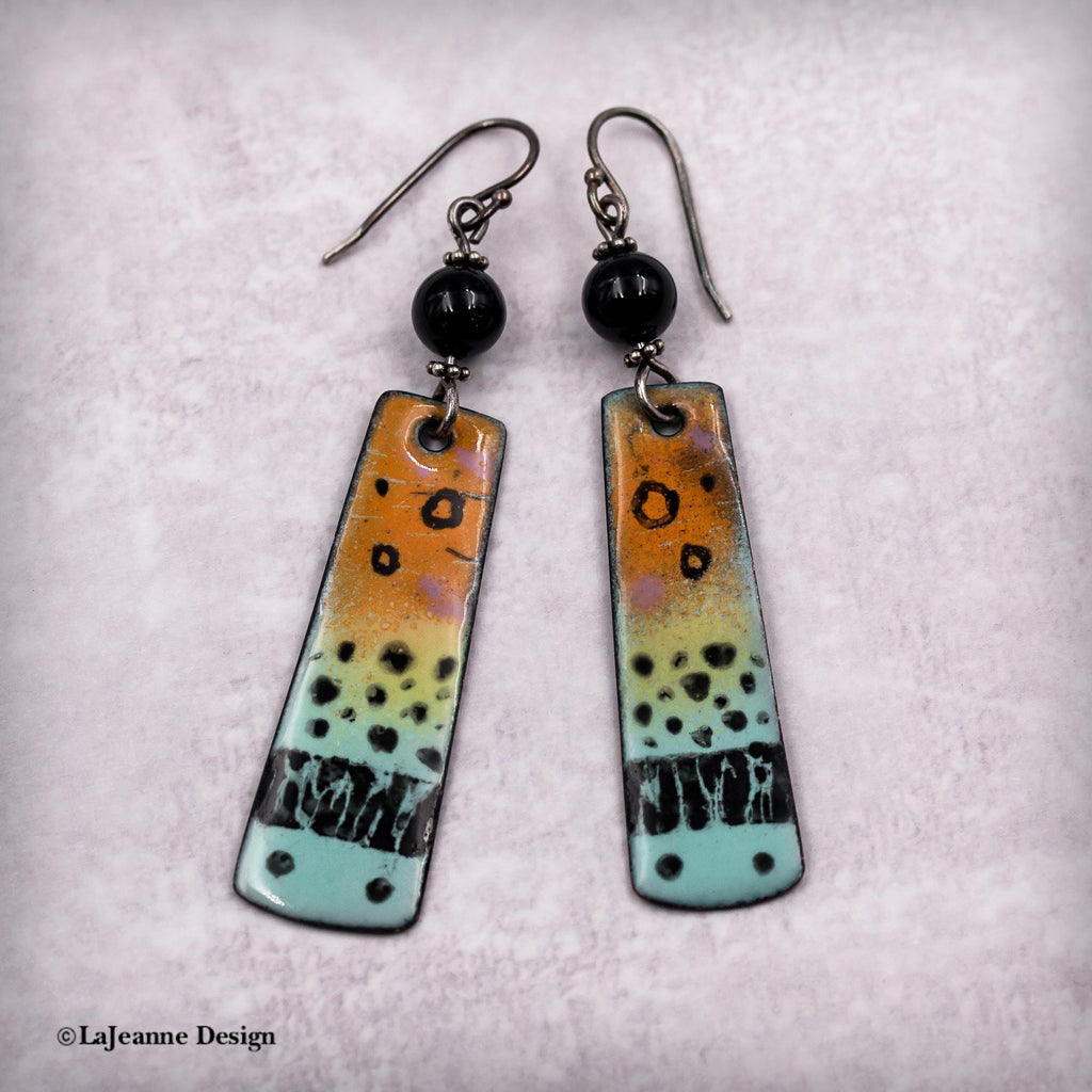 Colorful Enamel Earrings