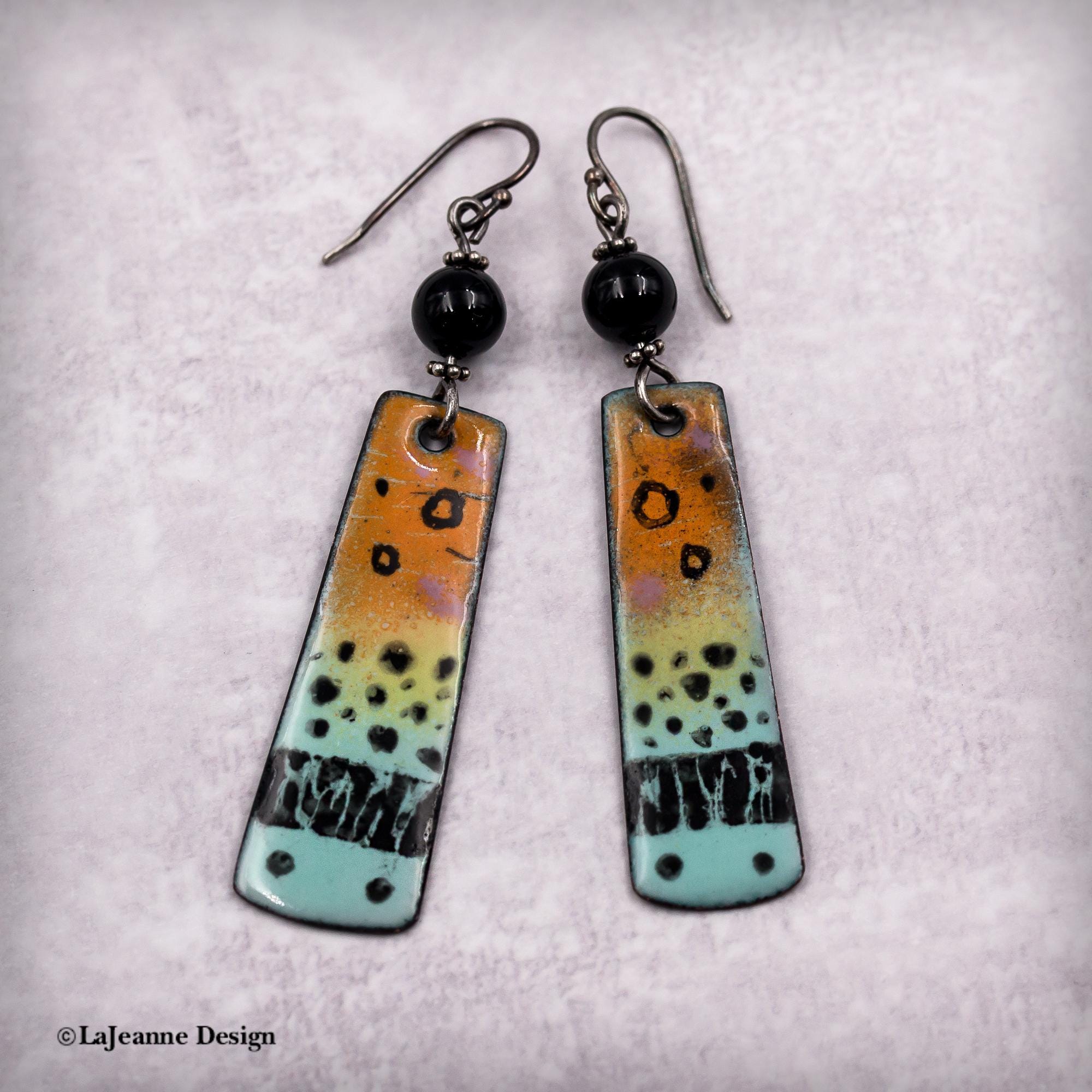 Colorful Enamel Earrings