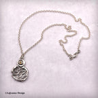Molten Silver &amp; Citrine Sterling Silver Necklace