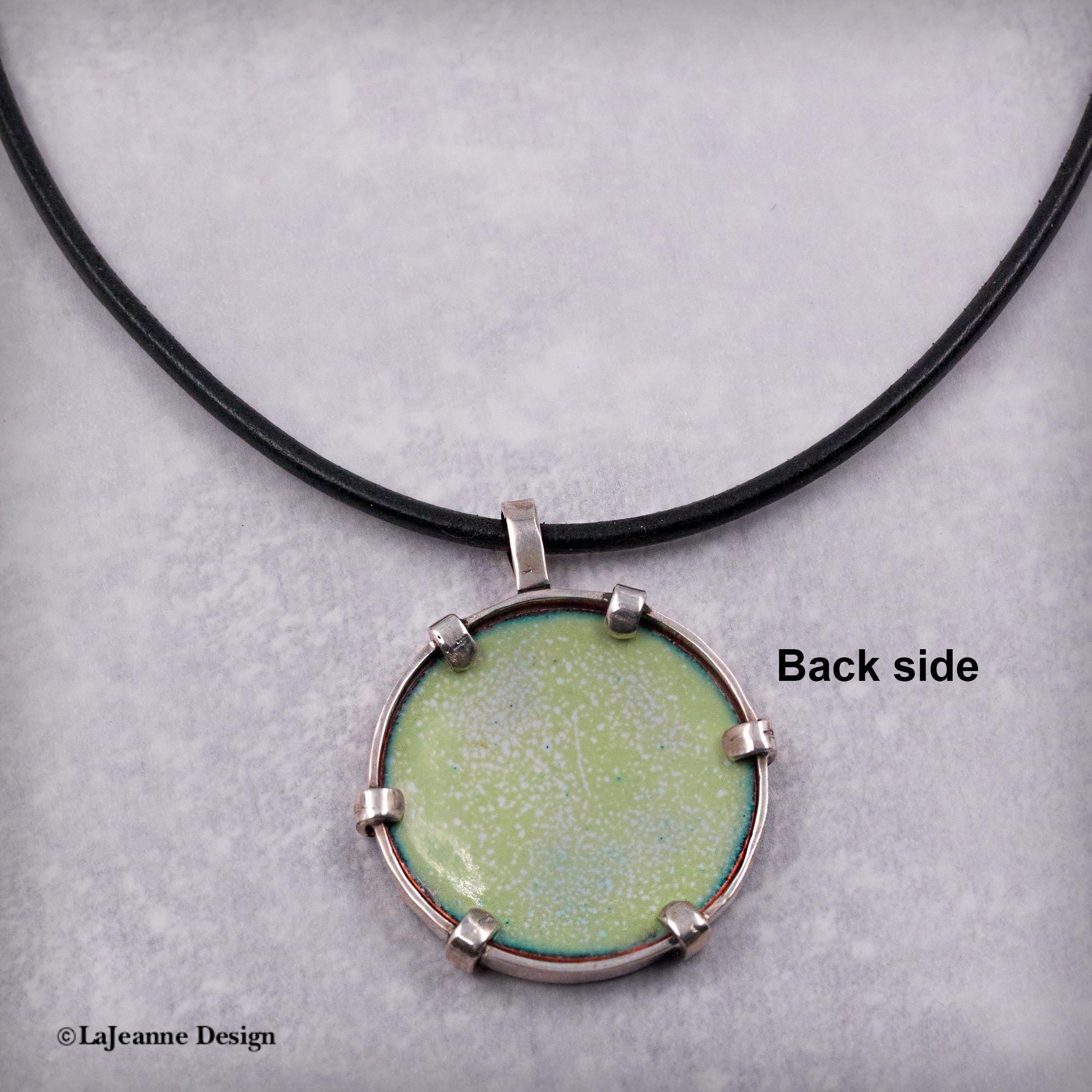 Enamel, 24K Gold & Sterling Silver Necklace