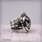 Size 10 - White Buffalo Turquoise Sterling Silver Ring | Unisex