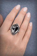 Size 10 - White Buffalo Turquoise Sterling Silver Ring | Unisex