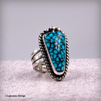 Size 8.25 - Kingman Turquoise Sterling Silver Ring | Unisex