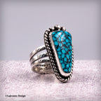 Size 8.25 - Kingman Turquoise Sterling Silver Ring | Unisex