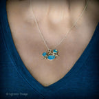 Australian Boulder Opal Sterling Silver Necklace