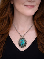 Number 8 Turquoise Necklace