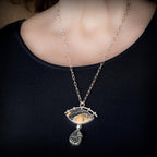 Maligano Jasper Drusy Sterling Silver Necklace