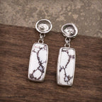 Wild Horse Stone Sterling Silver Earrings