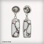 Wild Horse Stone Sterling Silver Earrings