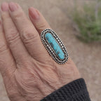 Size 6 - Kingman Turquoise Sterling Silver Ring