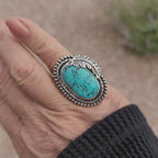Size 6.75 - Turquoise Mountain Turquoise Sterling Silver Ring
